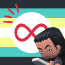 vic vector from mysims standing in front of an autism pride flag